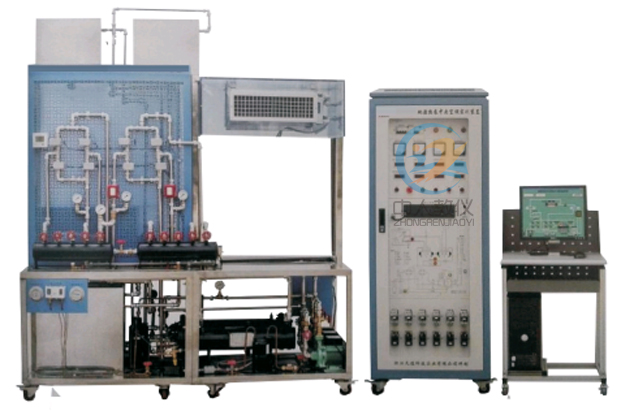 地源热泵中央空调实训装置,地热制热模拟实验台