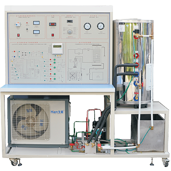 空气源热泵性能实验台,空气热泵机组实训装置
